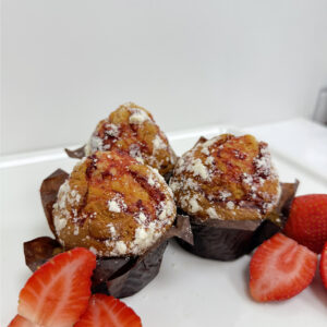 Muffin Strawberry White Chocolate